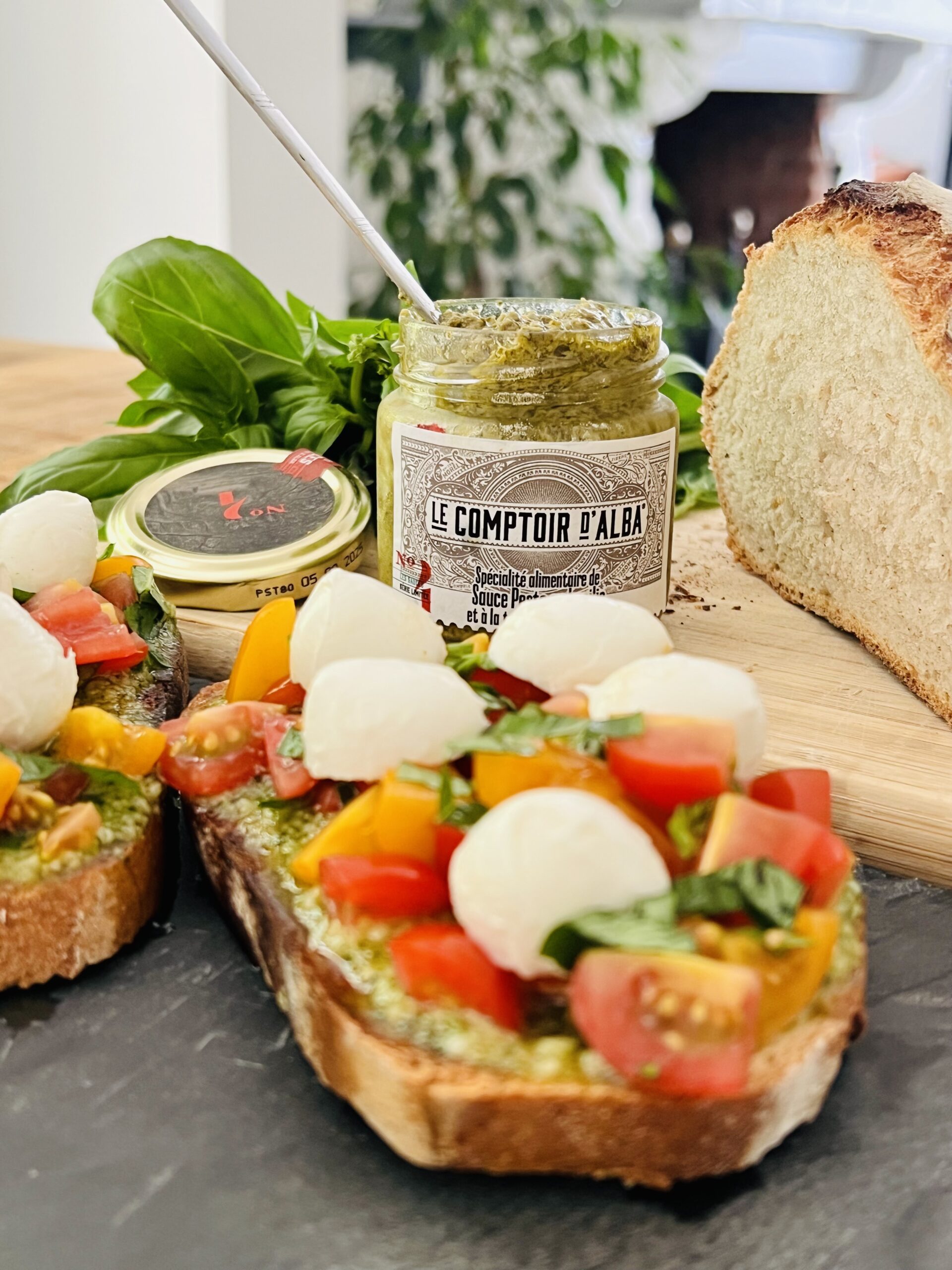 Sauce Pesto Basilic à la Truffe d'été